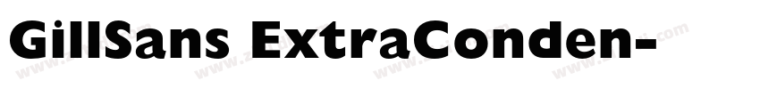 GillSans ExtraConden字体转换